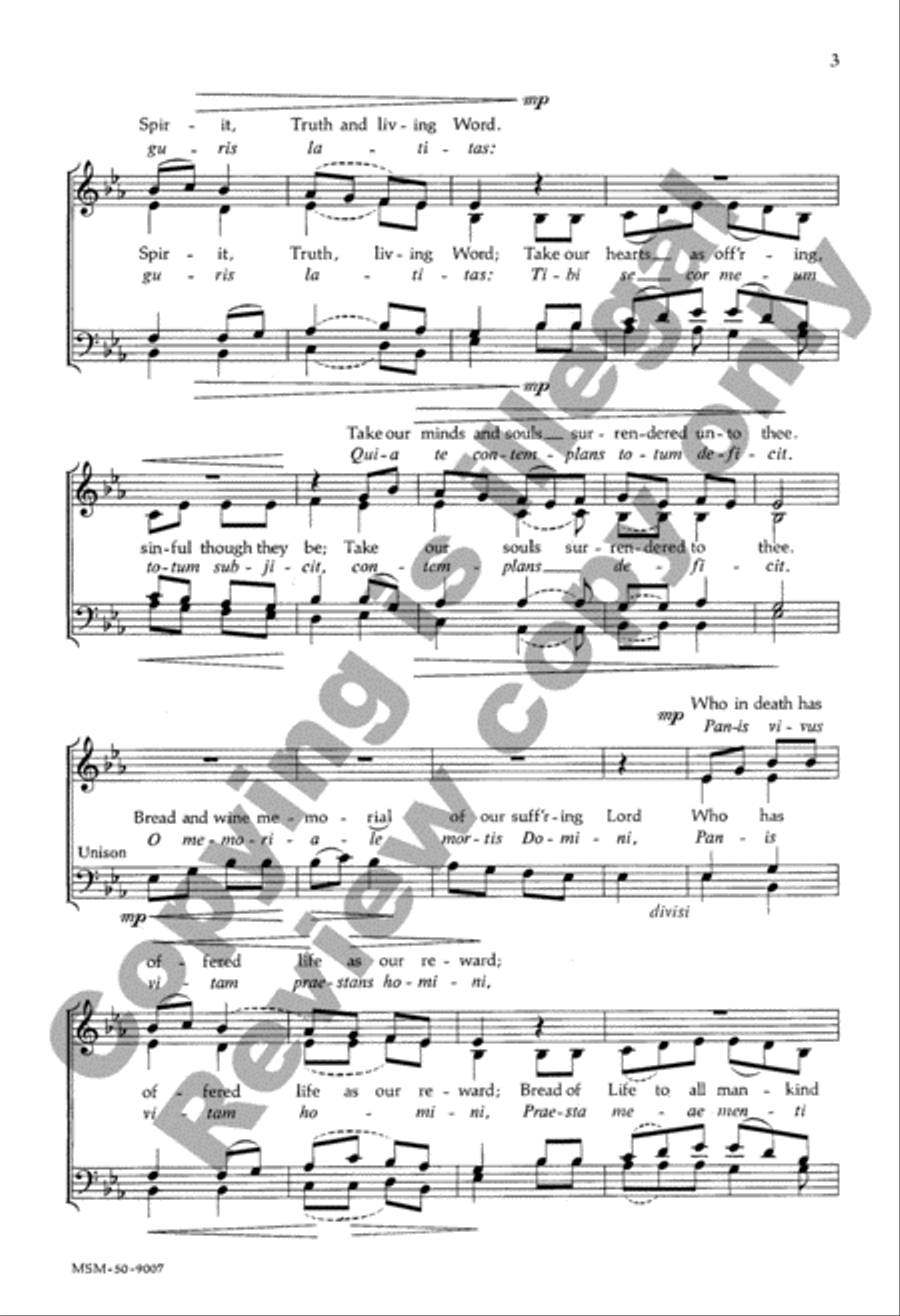 Humbly We Adore Thee 4-Part scores gallery preview page 3