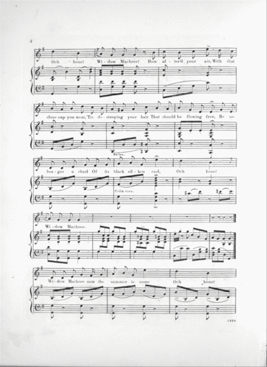Widow Machree Voice scores gallery preview page 2