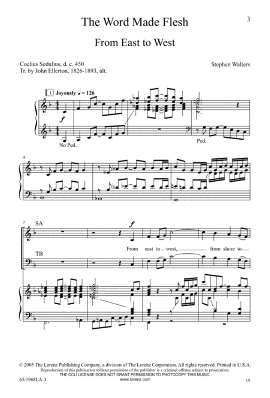 The Word Made Flesh 4-Part scores gallery preview page 5