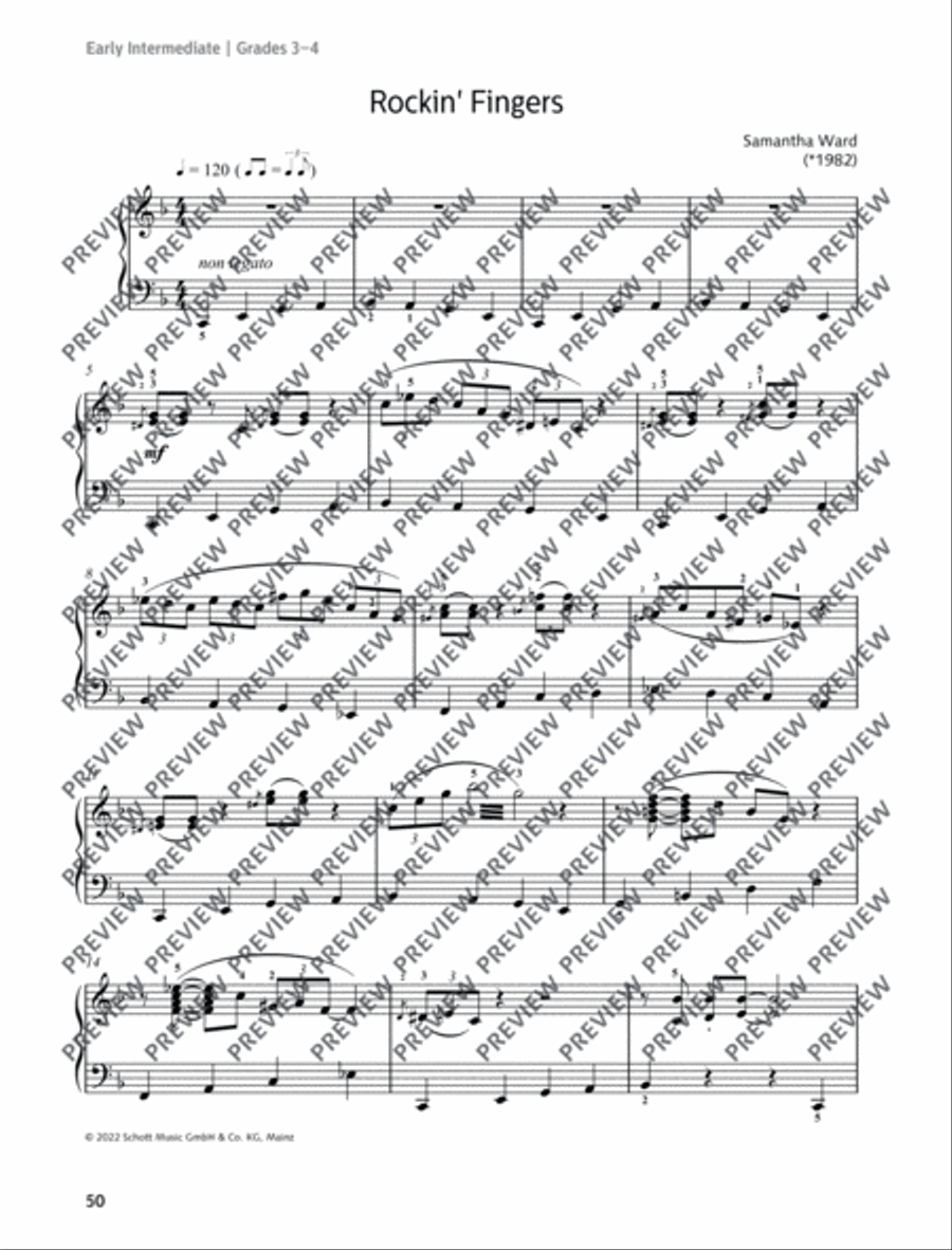 Rockin' Fingers Piano Solo scores gallery preview page 2