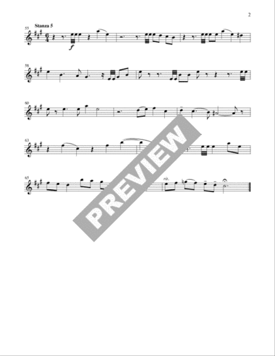 Christ Is Made the Sure Foundation / Voices Raised to You We Offer - Instrument edition Trombone scores gallery preview page 5
