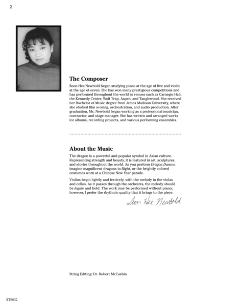 Dragon Dances: Score Dragon Dances: Score String Orchestra scores gallery preview page 2