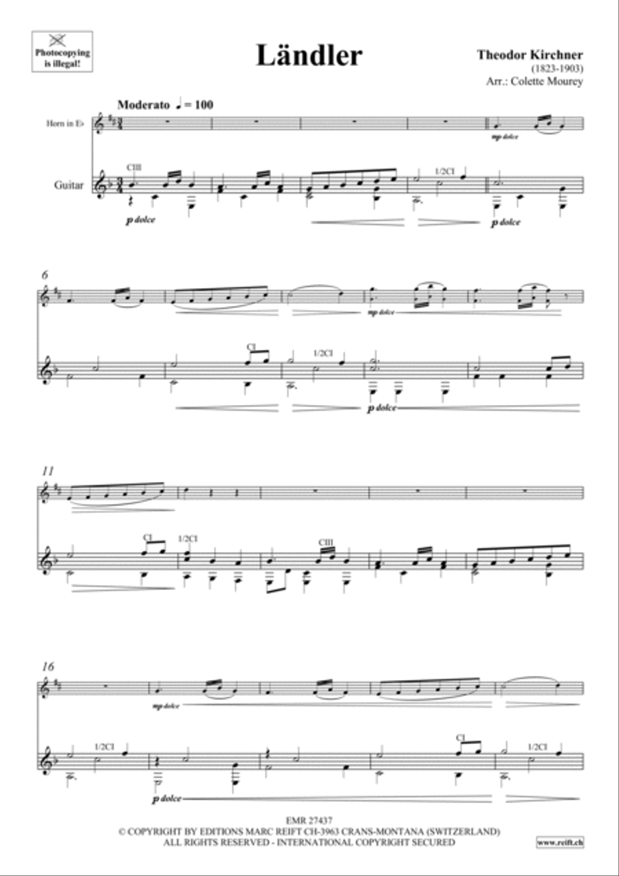 Landler Landler Horn scores gallery preview page 3