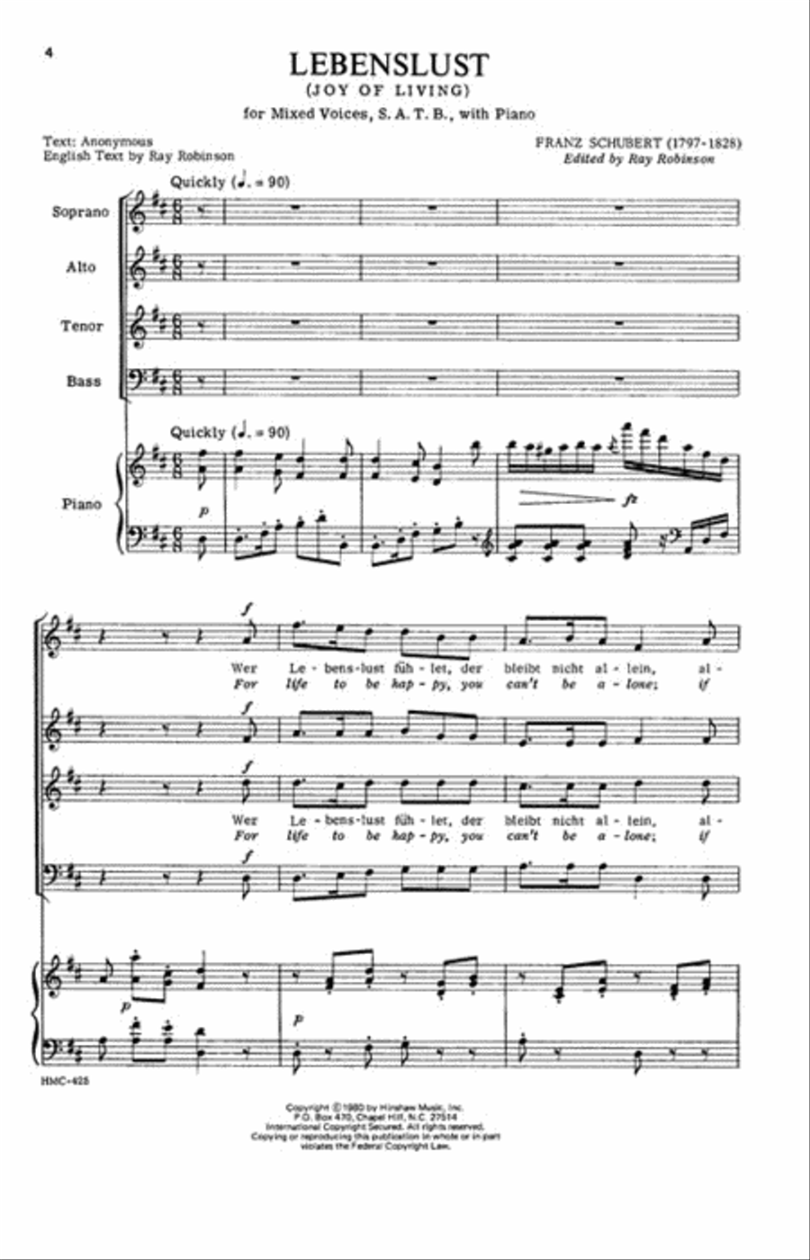 Lebenslust 4-Part scores gallery preview page 2