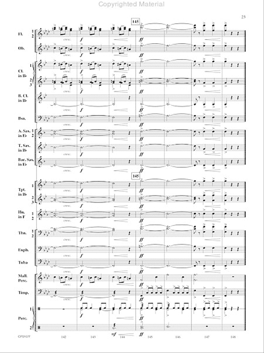 Carol of the Bells Concert Band scores gallery preview page 24