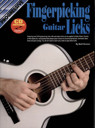 Book cover for Progressive Fingerpicking Licks (Book/CD)