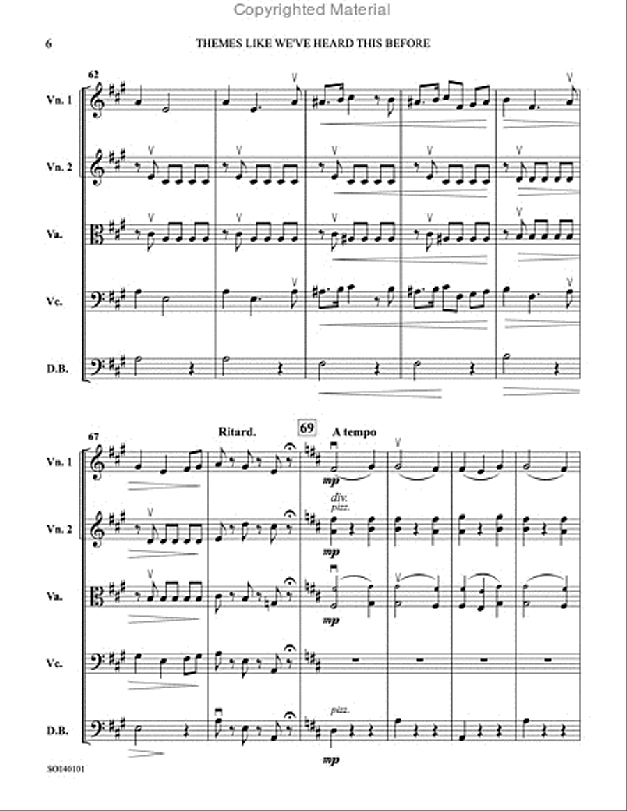 Themes Like We've Heard This Before String Orchestra scores gallery preview page 8