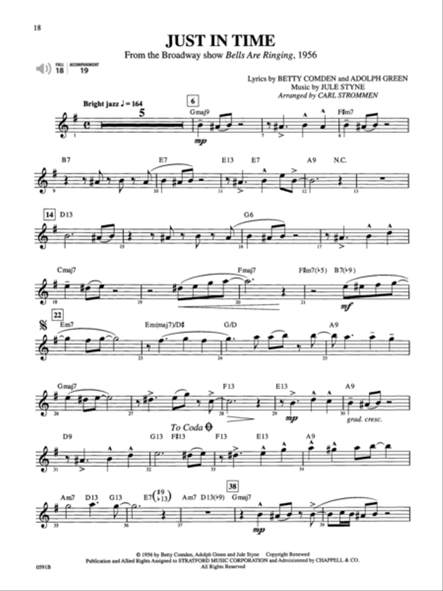 Broadway By Special Arrangement - Alto Sax Part/CD Alto Saxophone scores gallery preview page 4