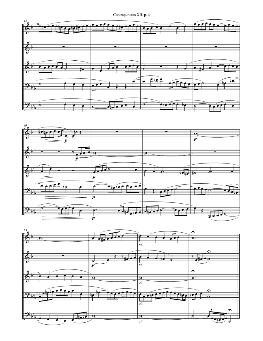 Contrapunctus XII from 