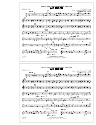 We Rock (from Disney's "Camp Rock") - Bb Tenor Sax