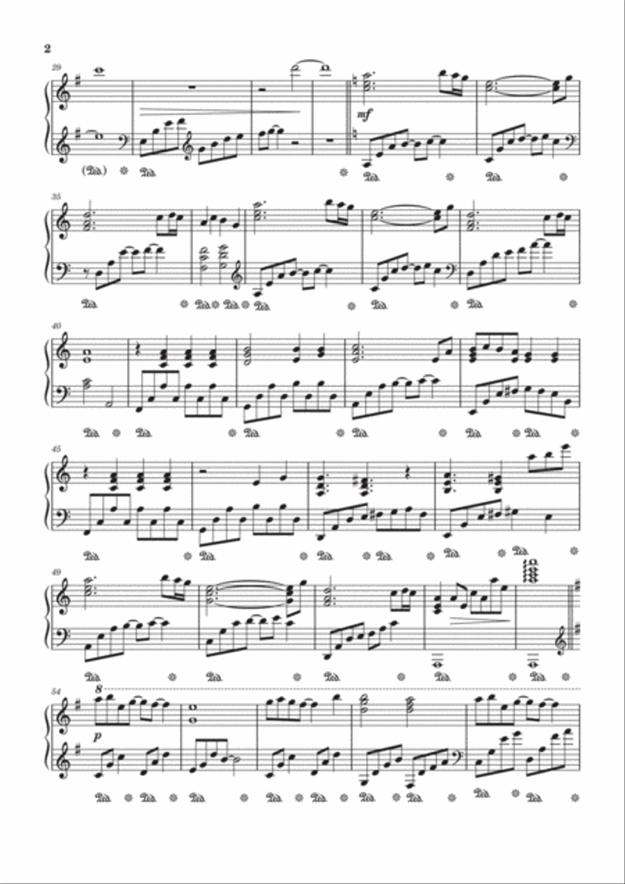 Naruto Piano Solo scores gallery preview page 2