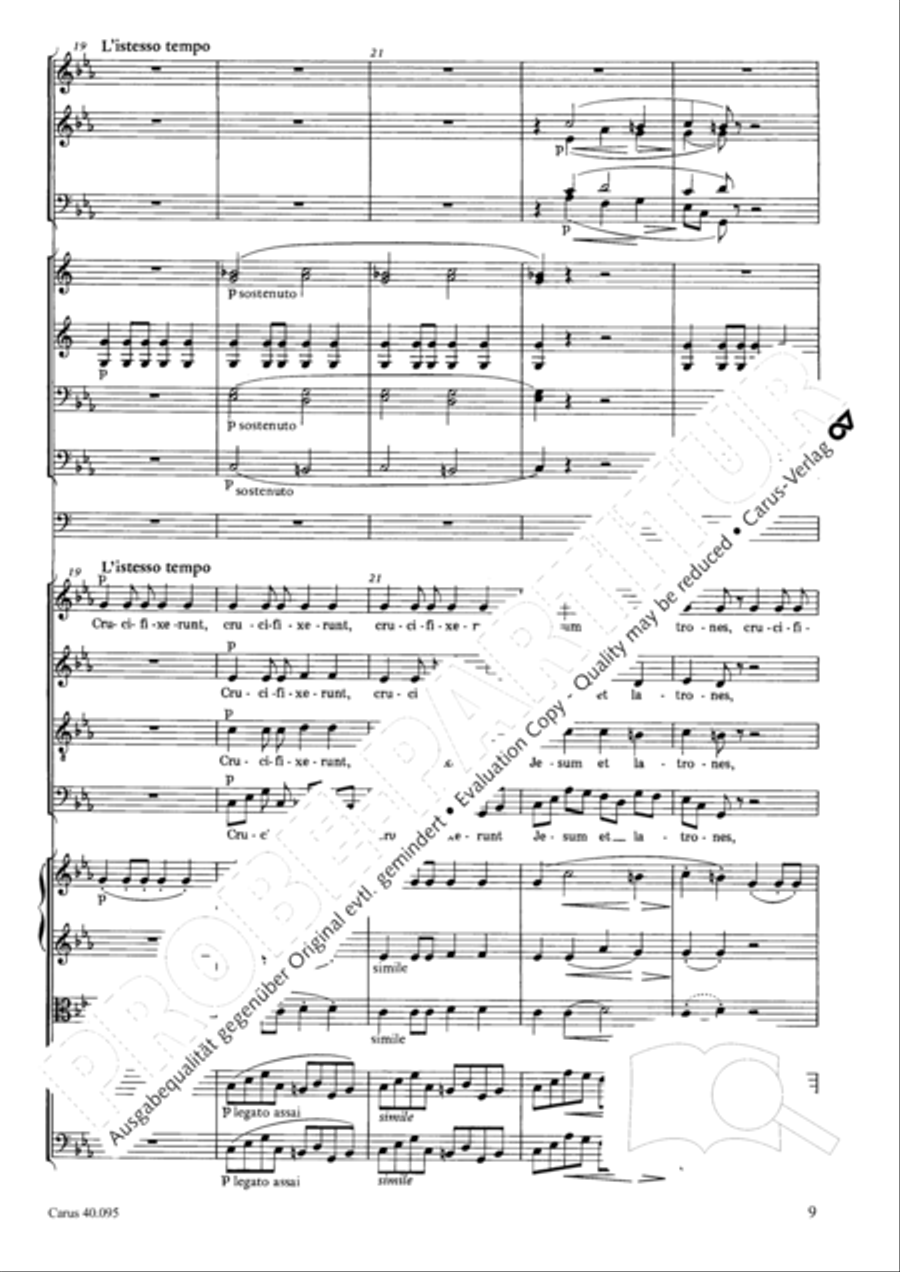 The Seven Words (Die Sieben Worte) 4-Part scores gallery preview page 24