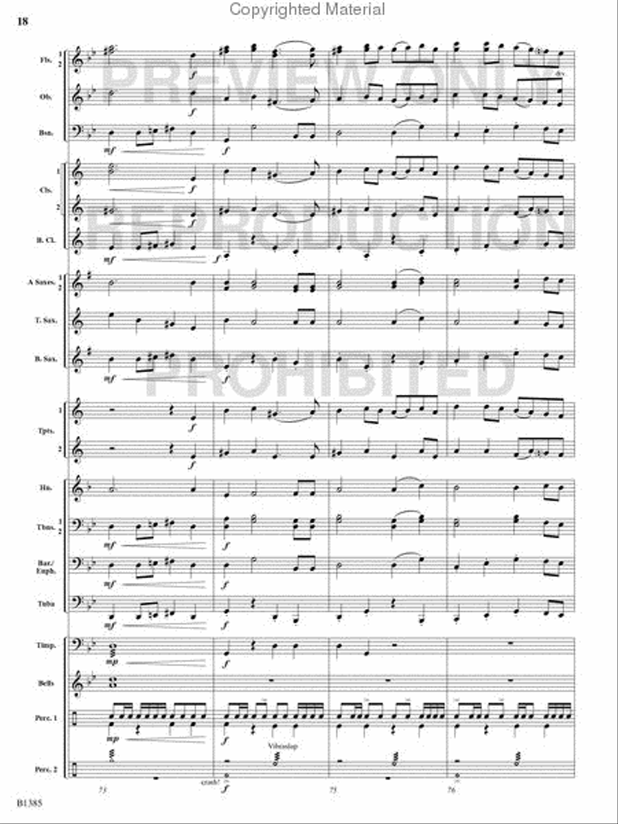 Krakatoa Concert Band scores gallery preview page 17