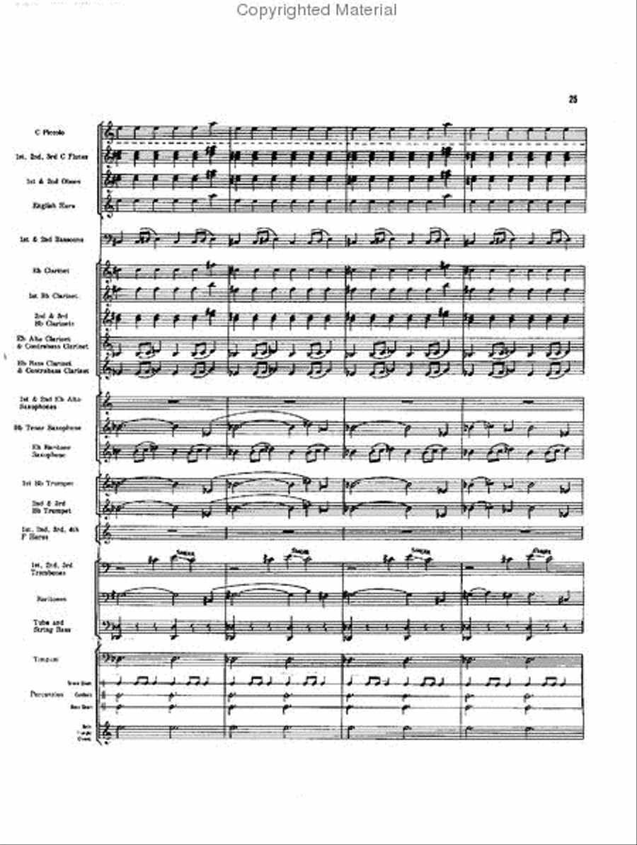 Caccia and Chorale Concert Band scores gallery preview page 24