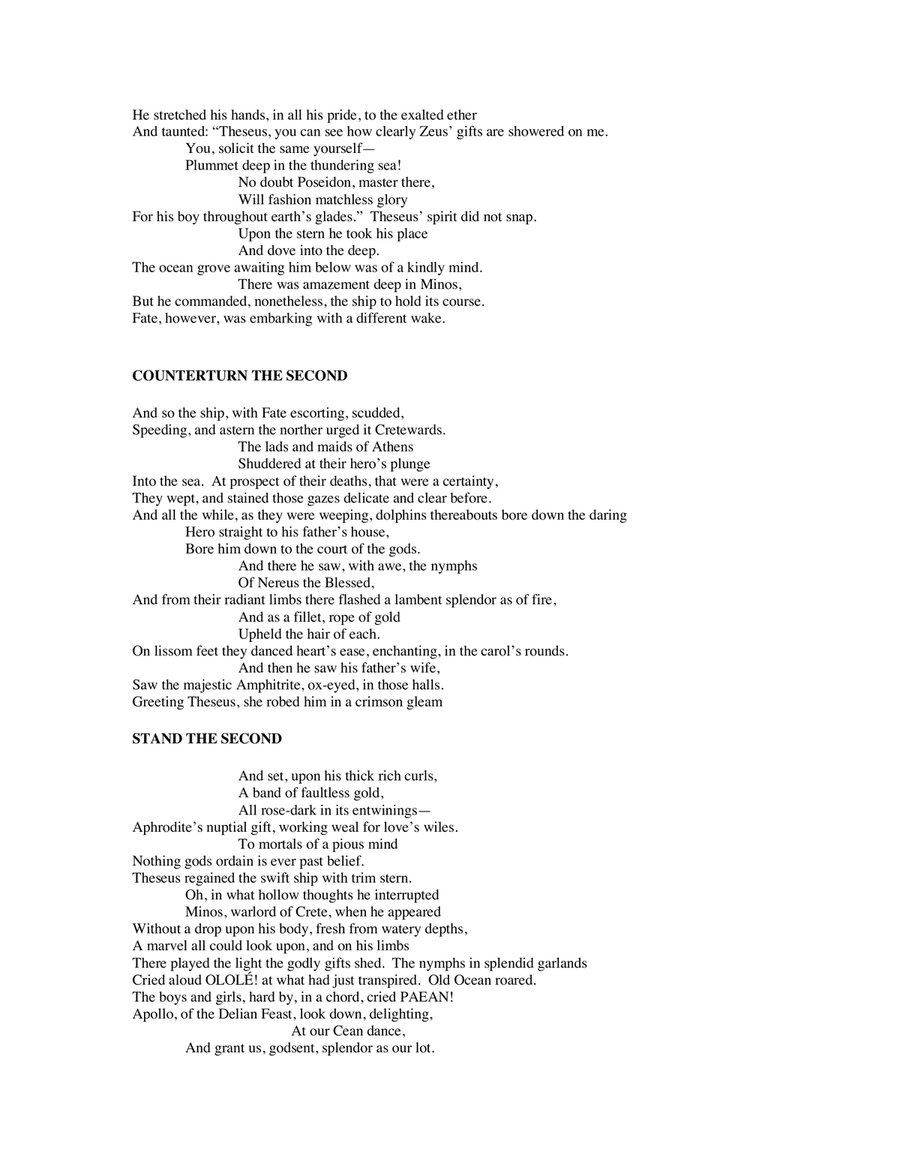 THESEUS: A Dramatic Cantata after Bacchylides (2020), SCORE AND PARTS 4-Part scores gallery preview page 4