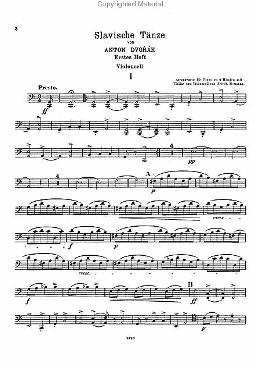 Slavische Tanze or Taenze or Tanze) (I) Violin scores gallery preview page 5