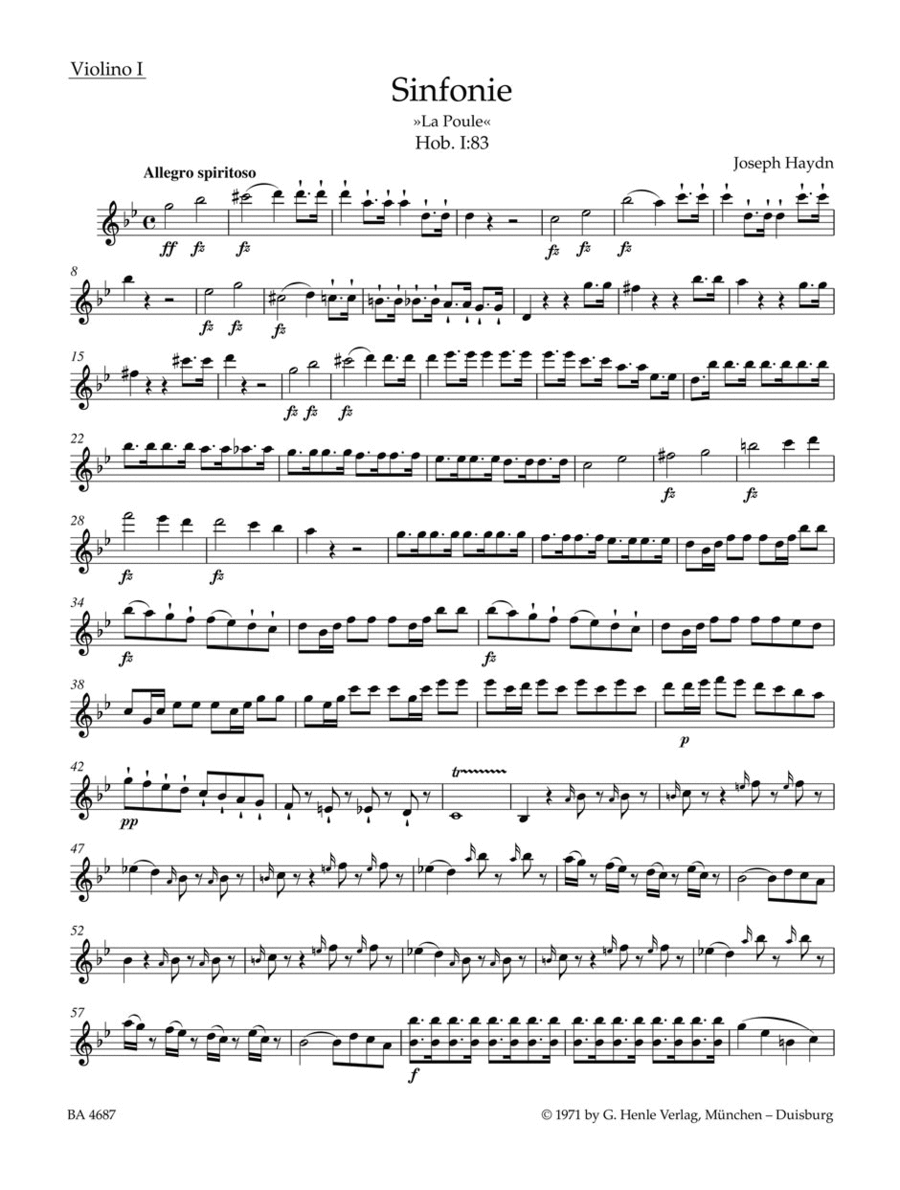 Symphony g minor Hob. I:83 