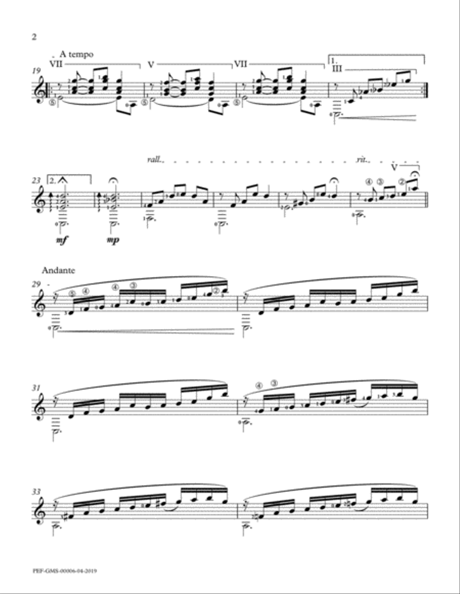 Landscape III - Standard Guitar Edition Classical Guitar scores gallery preview page 3