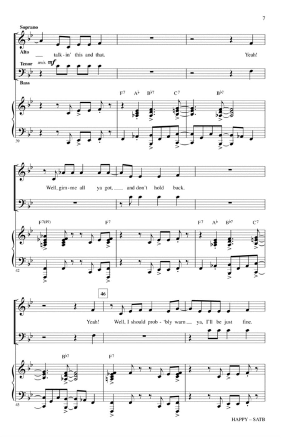 Happy Happy 4-Part scores gallery preview page 6