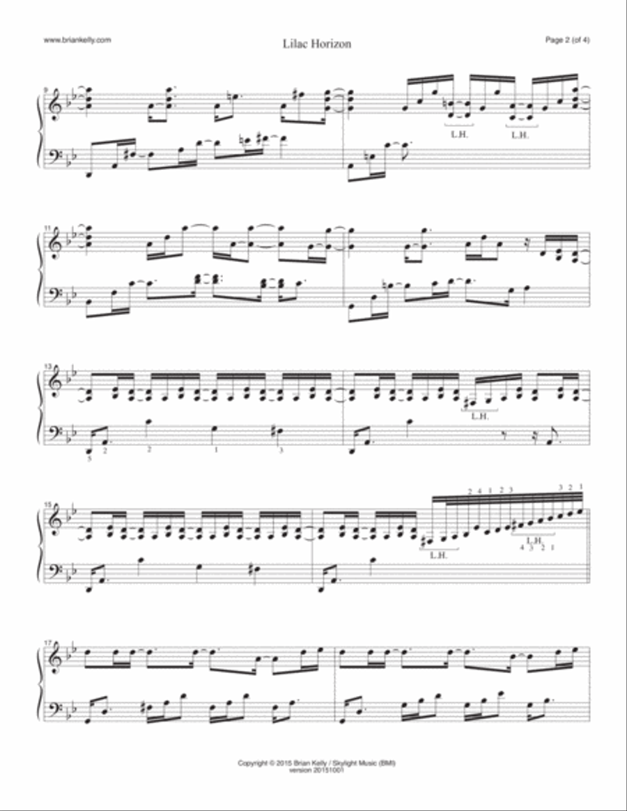 Lilac Horizon Piano Solo scores gallery preview page 2