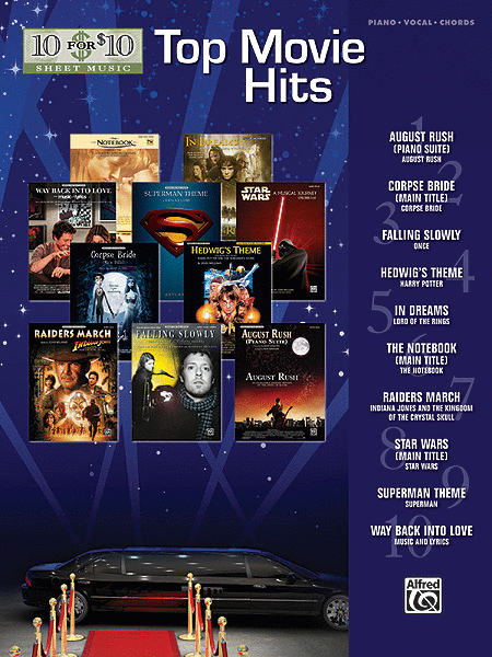 10 for 10 Sheet Music: Top Movie Hits - PVG