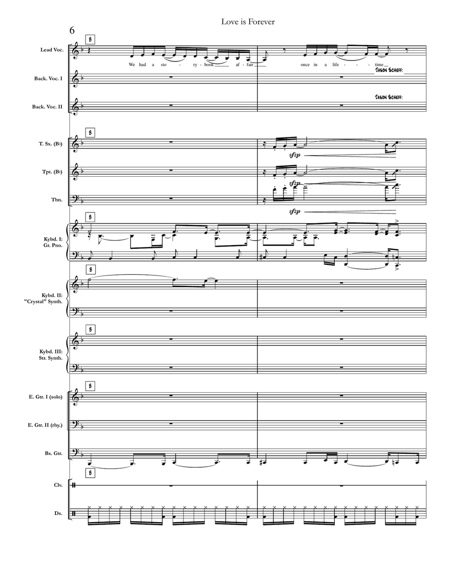 Love Is Forever Small Ensemble scores gallery preview page 6