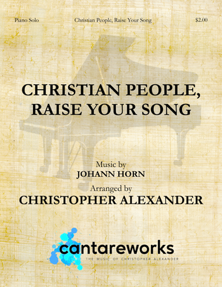 Book cover for Christian People, Raise Your Song