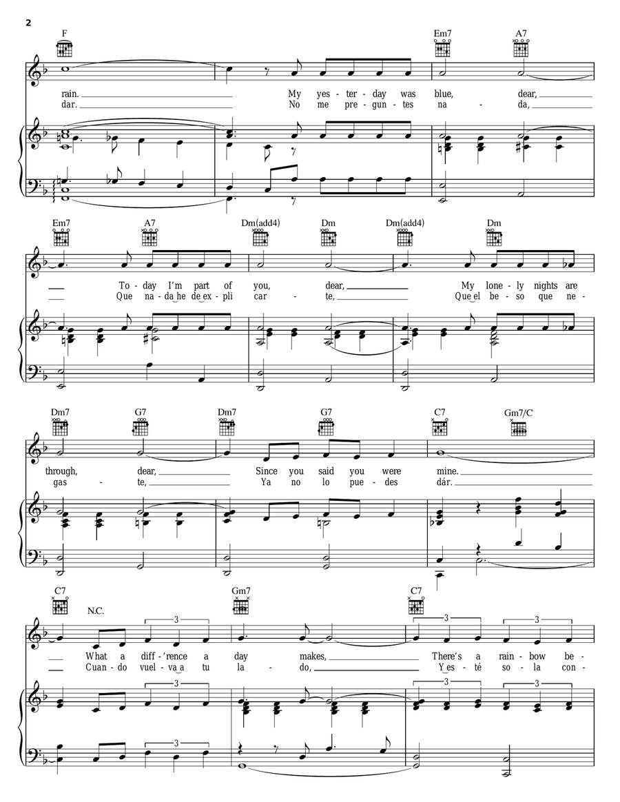 What A Diff'rence A Day Made Guitar scores gallery preview page 2