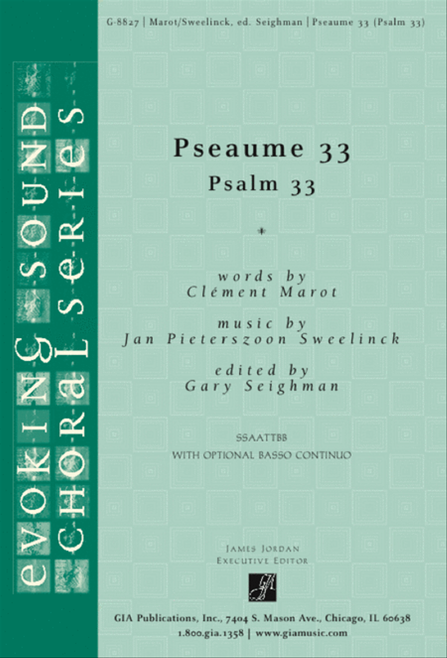 Pseaume 33 SSAATTBB scores gallery preview page 1