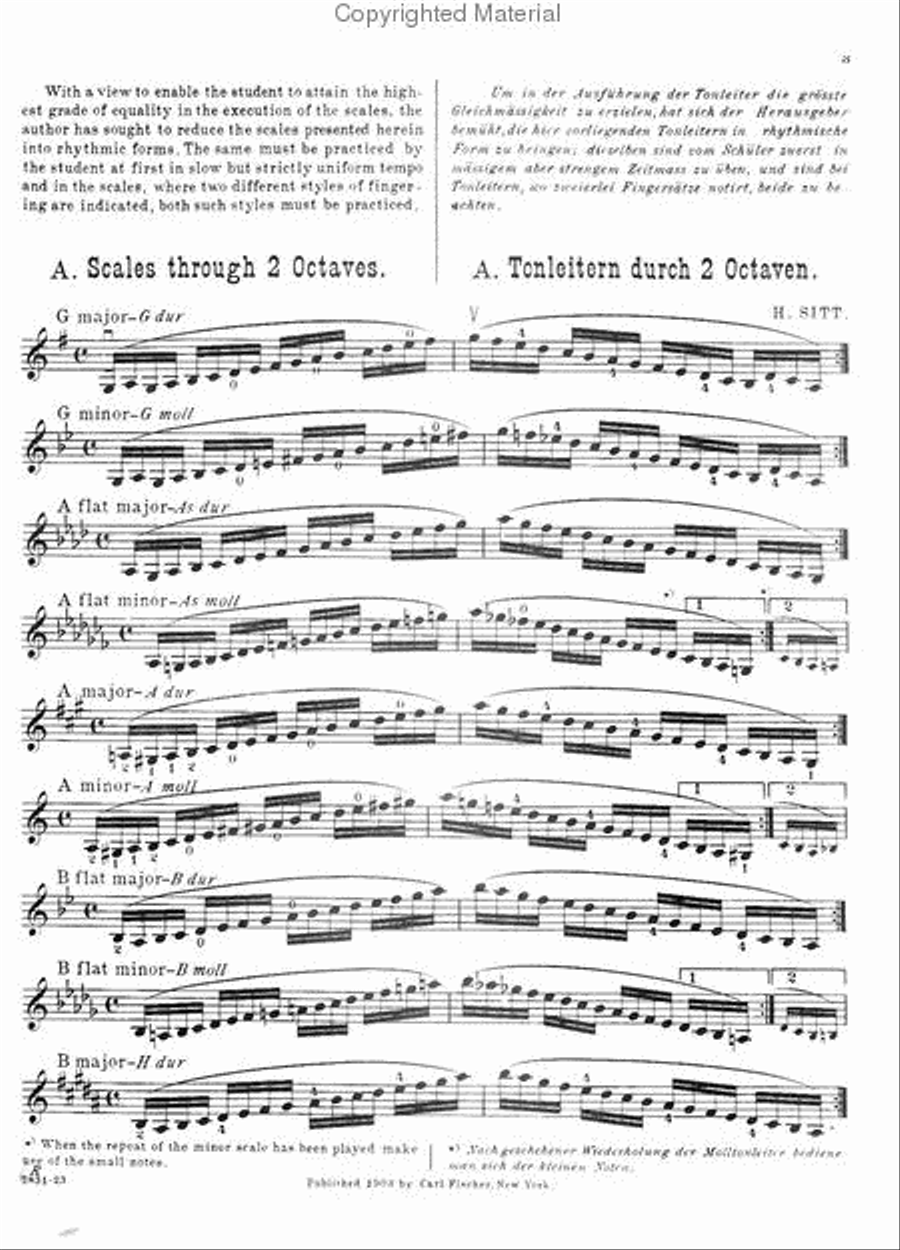 Scale Studies For Violin Violin scores gallery preview page 2
