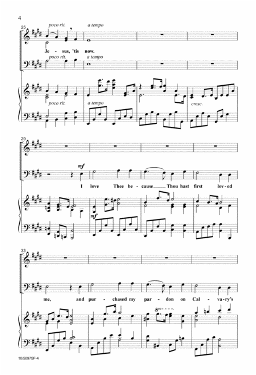 My Jesus, I Love Thee My Jesus, I Love Thee 3-Part scores gallery preview page 4