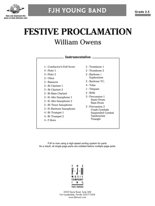 Festive Proclamation: Score