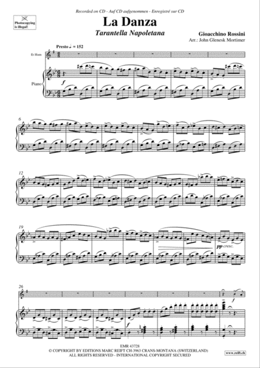 La Danza Horn scores gallery preview page 3
