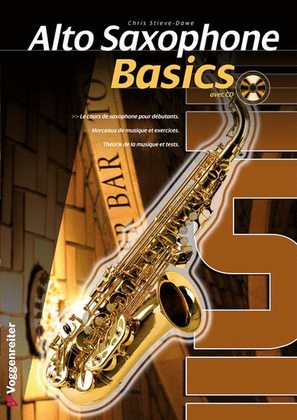 Book cover for Alto Saxophone Basics (French Version)