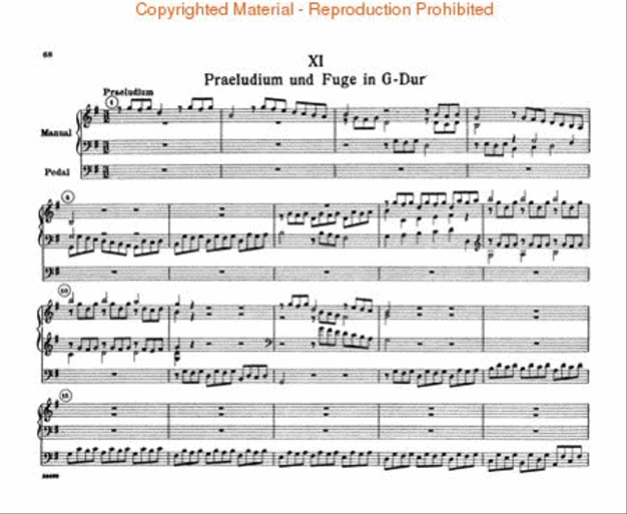 Volume 1: Preludes and Fugues - Youthful Period Organ scores gallery preview page 4