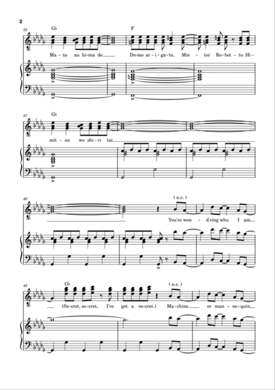 Mr. Roboto Small Ensemble scores gallery preview page 3