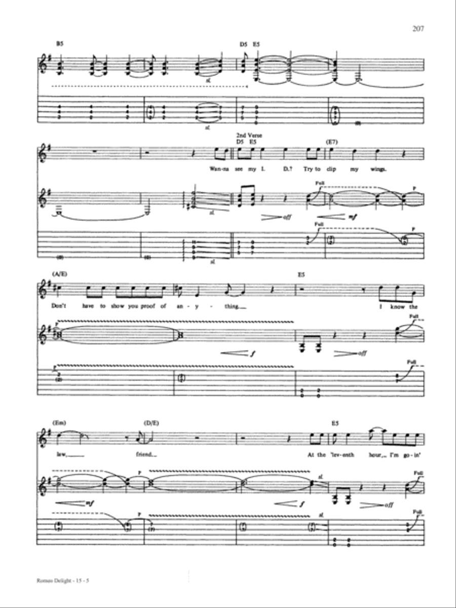 Romeo Delight Romeo Delight Guitar Tablature scores gallery preview page 5