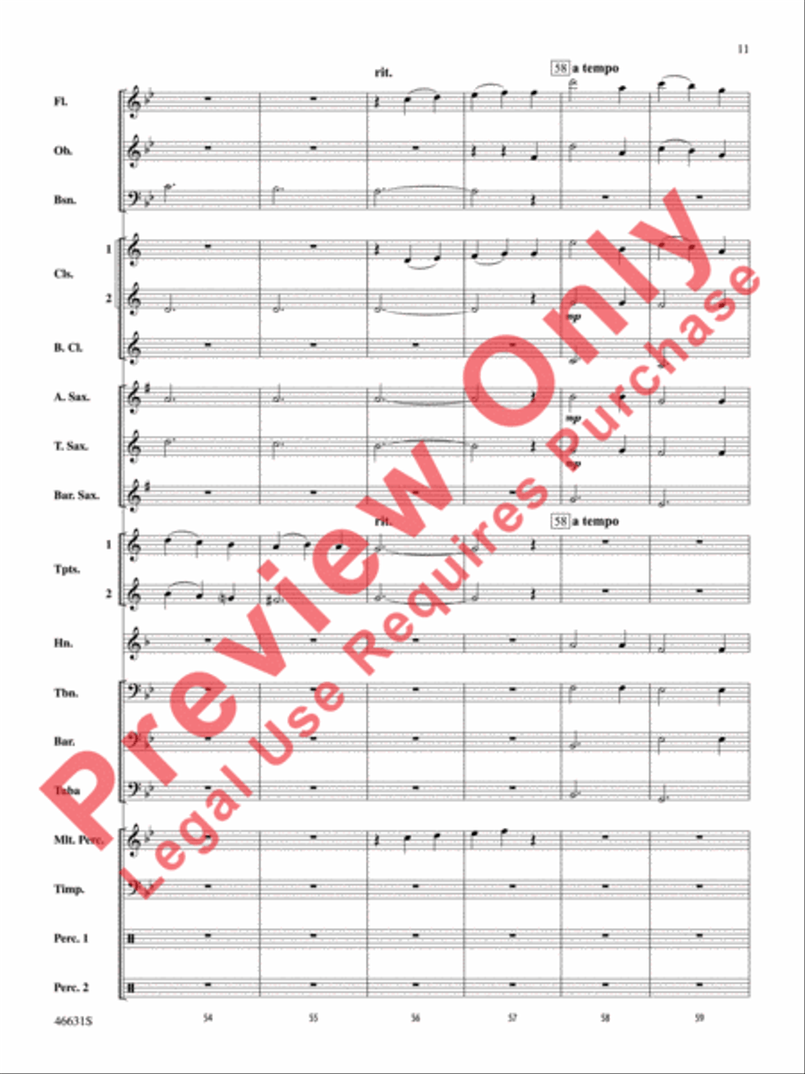 Suite of Carols, Selections from Concert Band scores gallery preview page 12