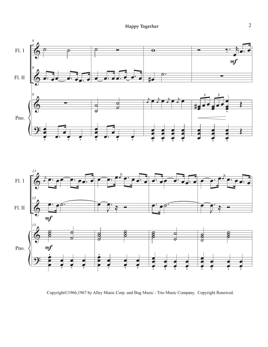 Happy Together Woodwind Duet scores gallery preview page 6