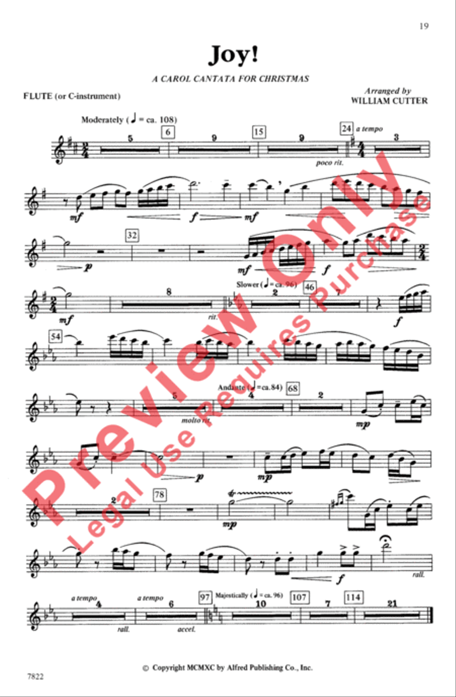 Joy: A Carol Cantata for Christmas 4-Part scores gallery preview page 19