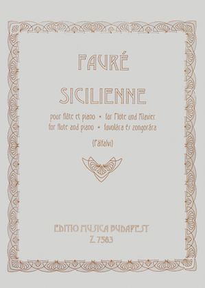 Book cover for Sicilienne Op.78
