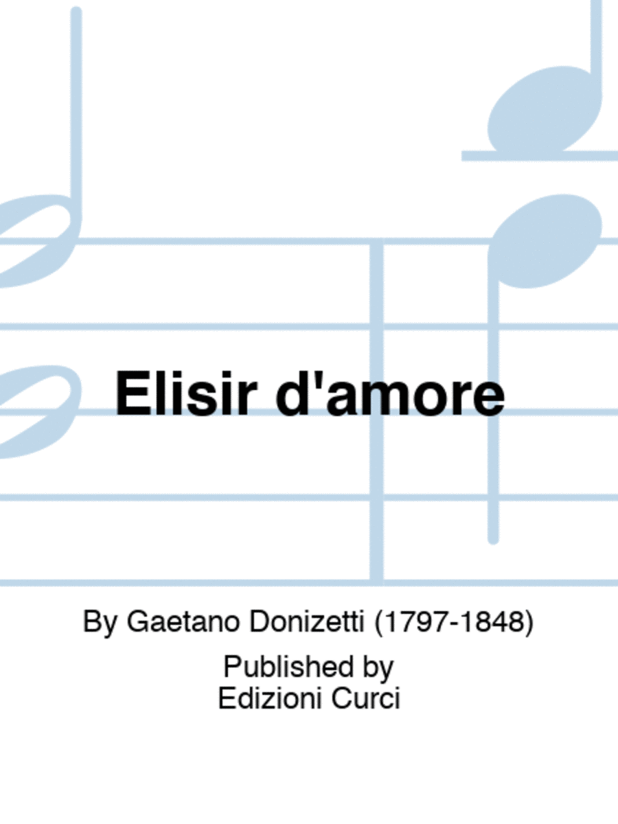 Elisir d'amore School and Community scores gallery preview page 1