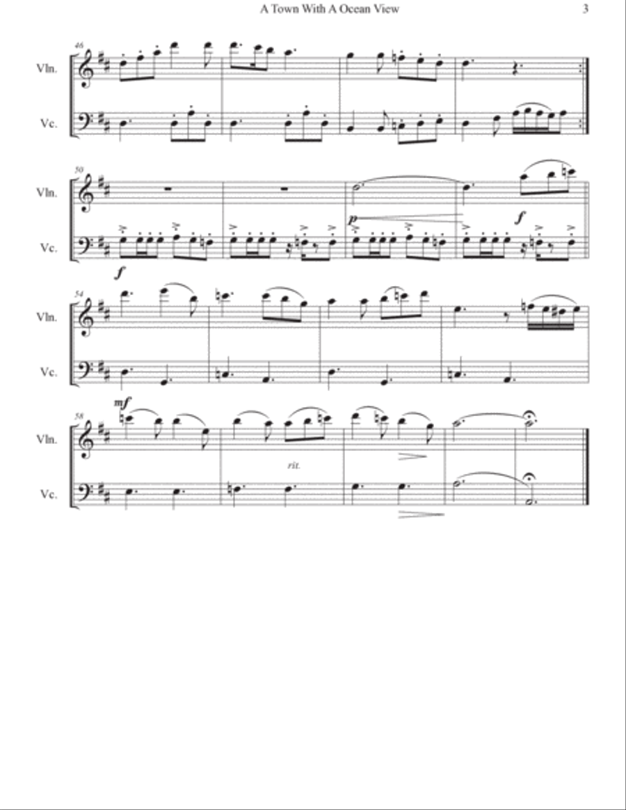 Kiki's Delivery Service (on A Clear Day) String Duet scores gallery preview page 4