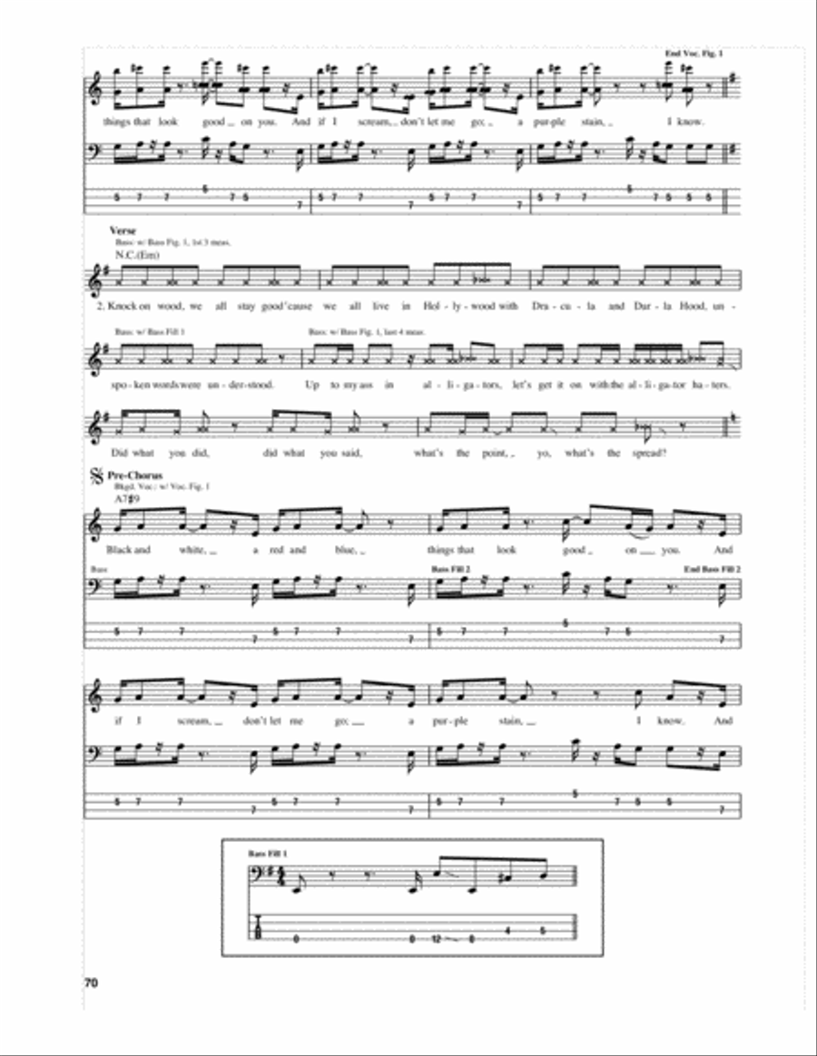 Purple Stain Guitar Tablature scores gallery preview page 2