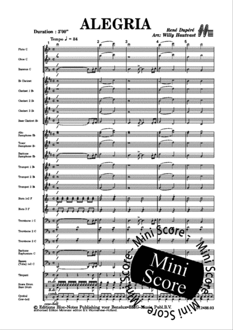 Alegria Concert Band scores gallery preview page 5
