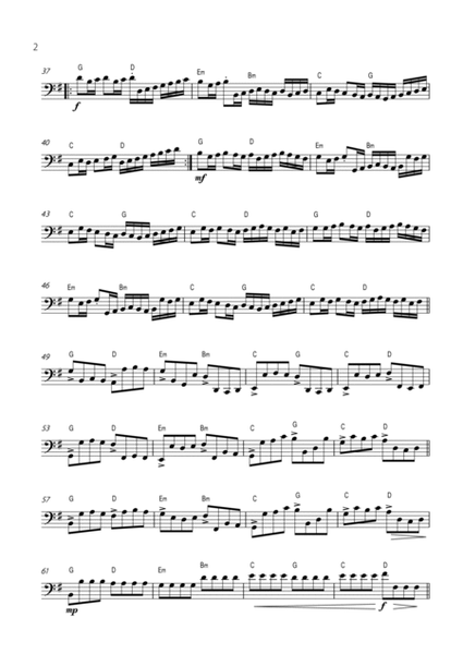 "Canon" by Pachelbel - Version for TUBA SOLO. image number null