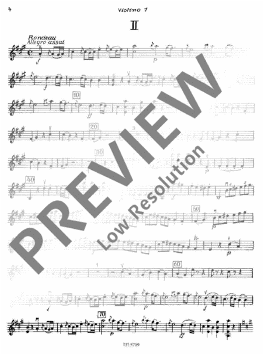 Sinfonia concertante A major Violin scores gallery preview page 5