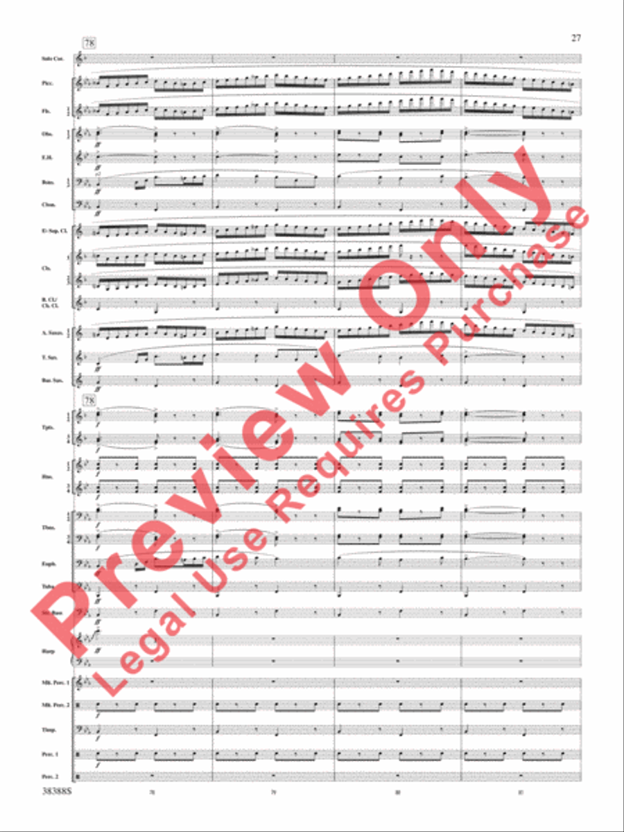 Napoli Napoli Concert Band scores gallery preview page 28