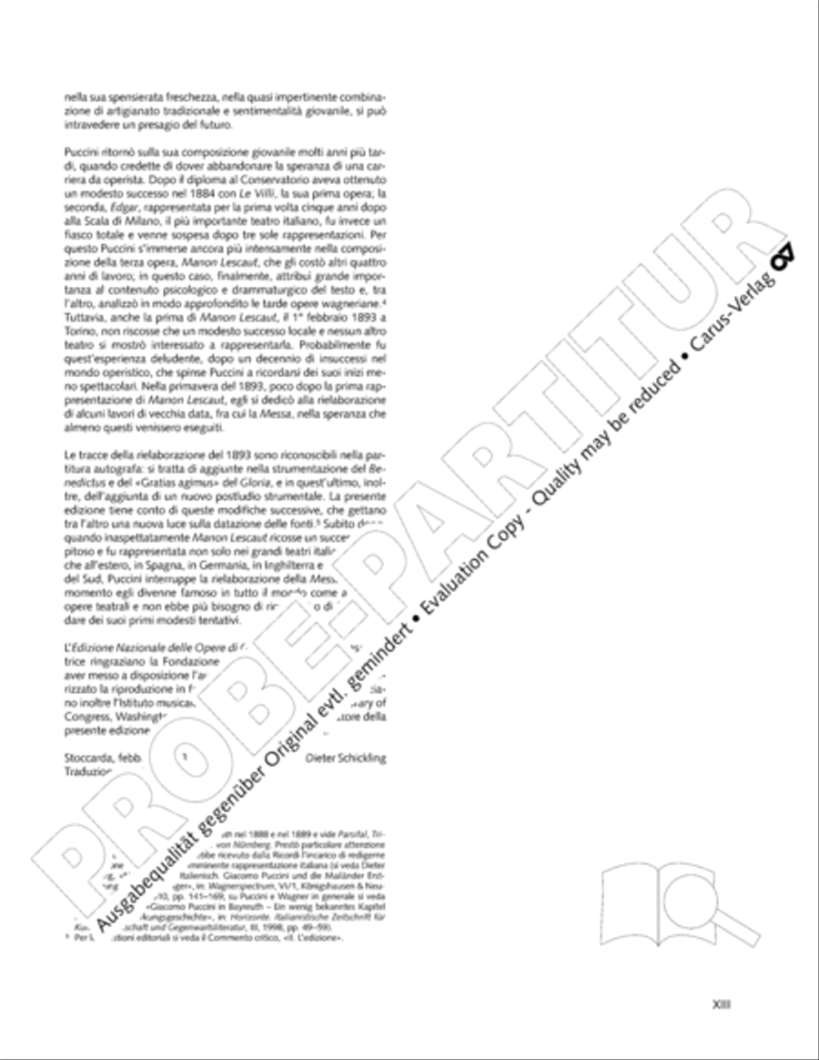 Edizione Nazionale delle Opere di Giacomo Puccini. III. Vocal music; 2. Messa a 4 voci (vol. III/2) 4-Part scores gallery preview page 14
