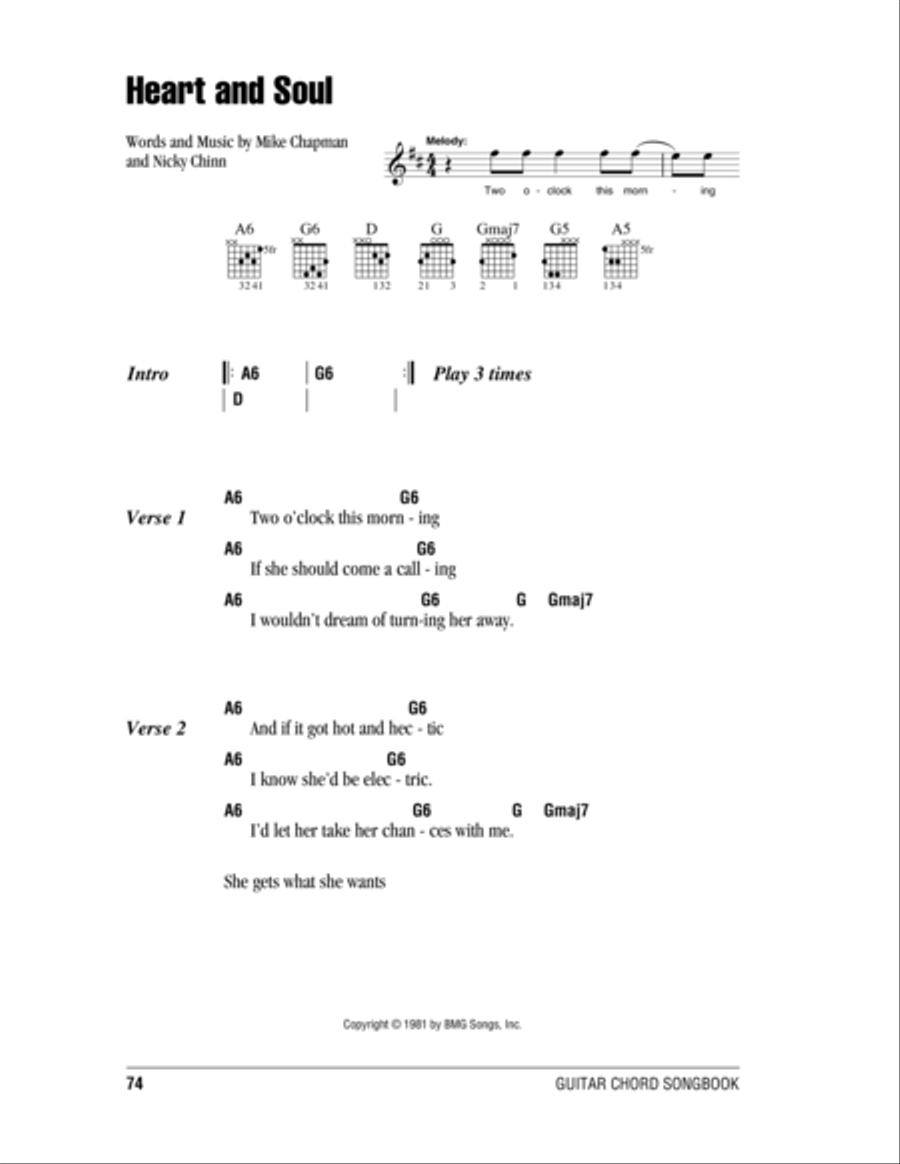 Heart And Soul Acoustic Guitar scores gallery preview page 1